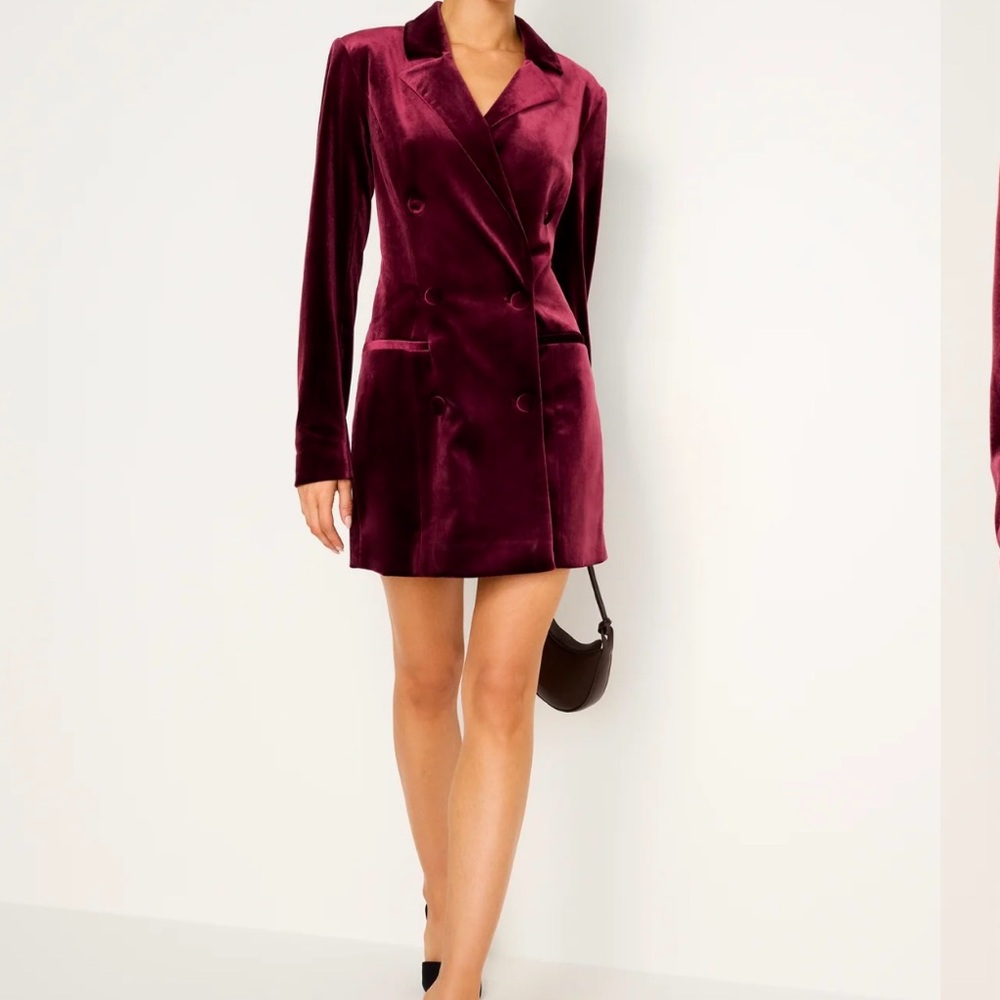 NWT Velvet blazer mini dress